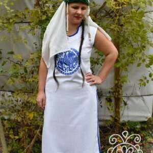 "True legend" tunic, white-blue