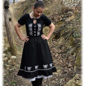 “Radiant Zala” skirt, black
